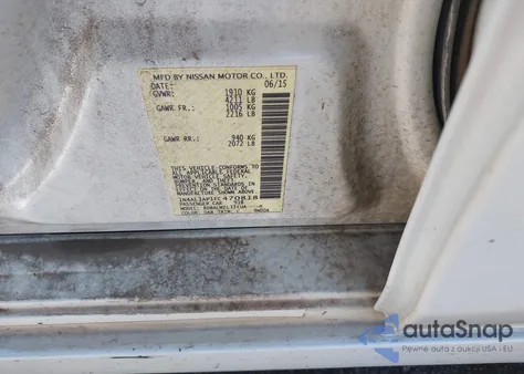 2015 Nissan Altima 2.5 Sv z USA, uszkodzony, nr VIN 1N4AL3AP1FC470818